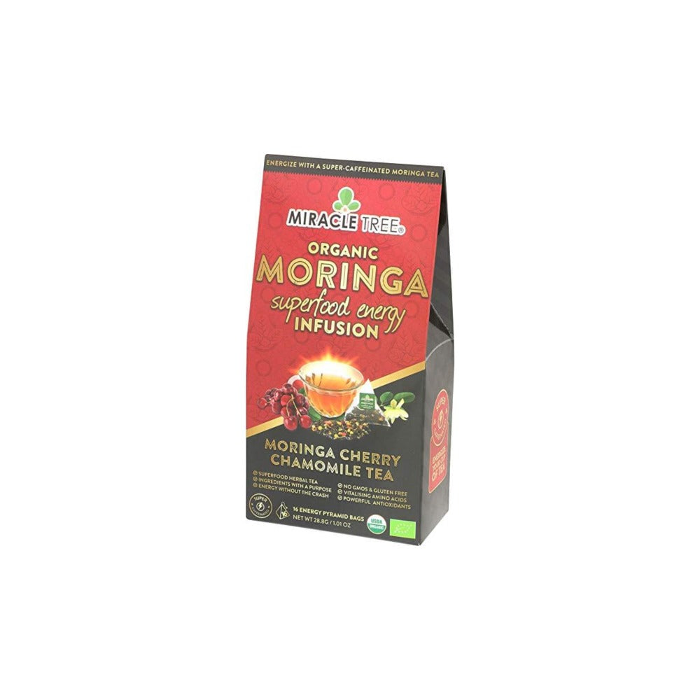 Miracle Tree's Moringa Energy Tea, Cherry Chamomile