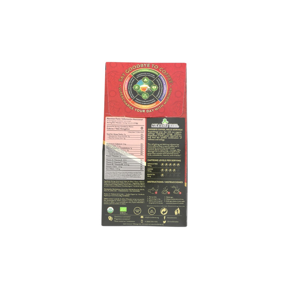 Miracle Tree's Moringa Energy Tea, Cherry Chamomile