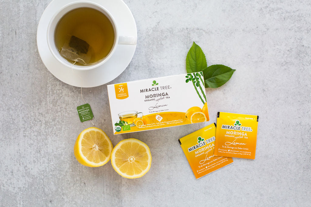 Té de moringa orgánico Miracle Tree, limón