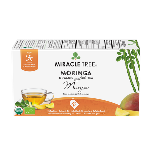Miracle Tree's Organic Moringa Tea, Mango